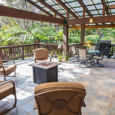 Hale Mauna Loa Upper Level With Shared Hot Tub Volcano Bagian luar foto
